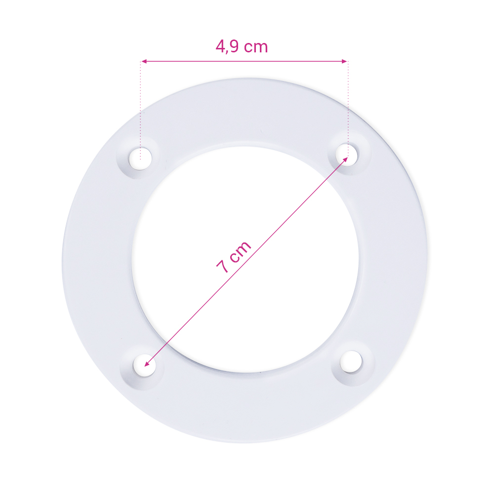 Styroporpool Einlaufdüse 1,5" grau