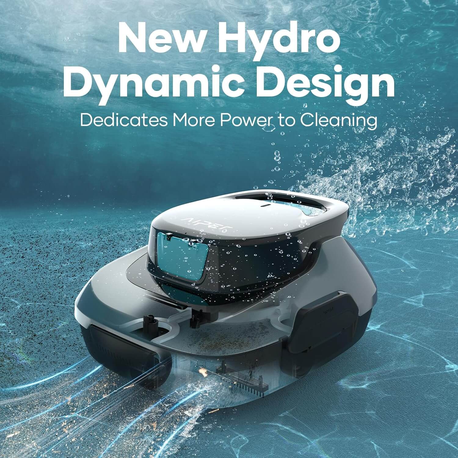 Akku-Poolroboter AIPER Scuba SE - hydrodynamische Design