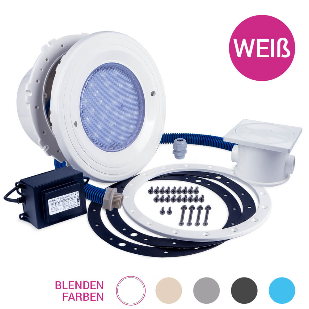 Pool Licht Premium, 1er Set, LED-weiß,12V, BWT - weiß