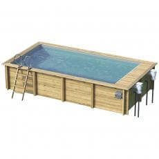 Holzpool Urban Pool 650 x 350 cm, Komplettset