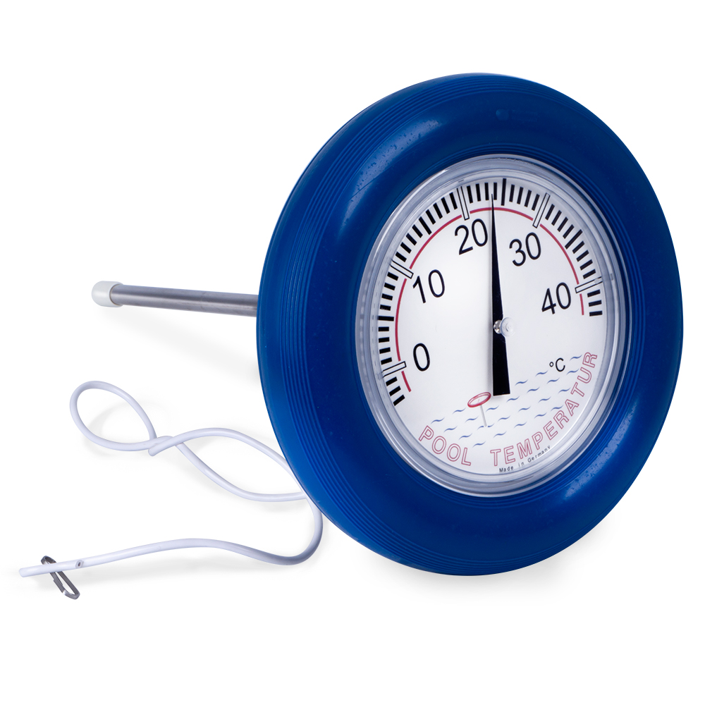 Thermometer blau